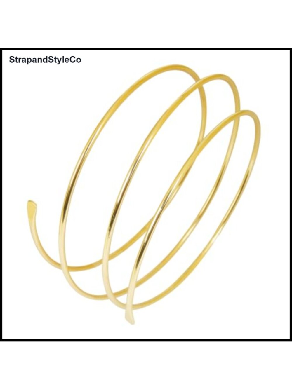 Gold Plated Adjustable Open Arm Cuff Bracelet Stackable Boho Armlet Women